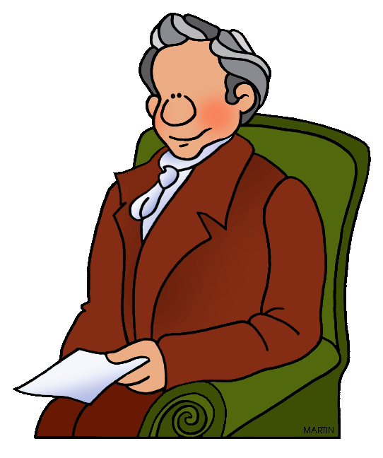 542x648 United States Clip Art By Phillip Martin, Famous People