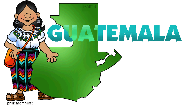 648x364 North America Clip Art By Phillip Martin, Guatemala