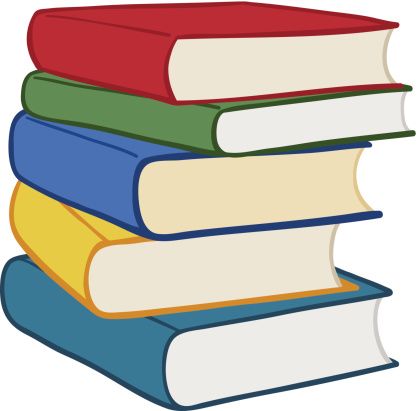 417x411 Luxury Book Pile Clipart