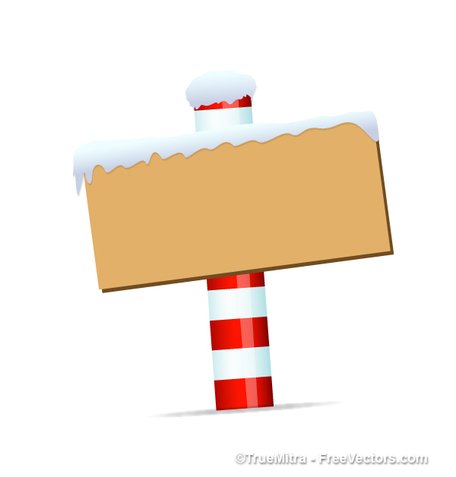 456x477 Free Christmas North Pole Signboard Clipart And Vector Graphics