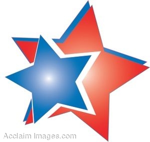 300x284 Clip Art Of Colorful Double Star Design
