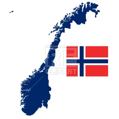 400x400 Kingdom Of Norway Map And Flag Royalty Free Vector Clip Art Image
