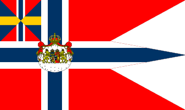 364x216 Norwegian Swedish Union Royal Flag (1844 1905)