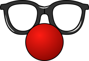 299x207 Clown Nose With Glasses Clip Art