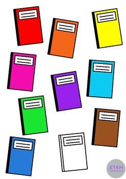 247x350 Free Notebook Back To School Clip Art 10 Colors