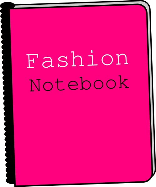 498x597 Fashion Notebook Clip Art