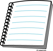 215x206 Spiral Notebook Clip Art