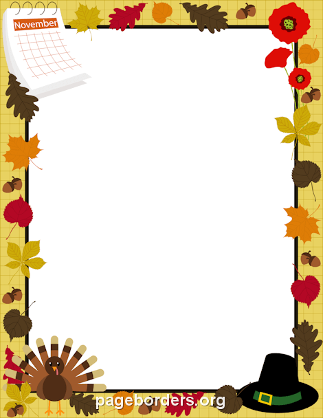 470x608 November Border Clip Art, Page Border, And Vector Graphics