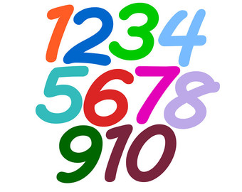 340x270 Numbers 1 10 Clipart Collection