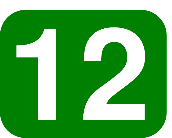 594x477 Number 12 Clip Art