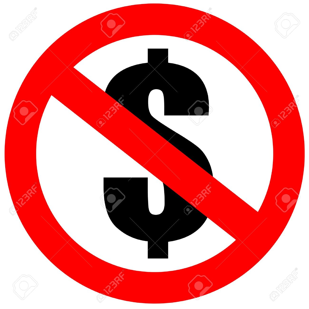 1300x1300 No Money Clipart