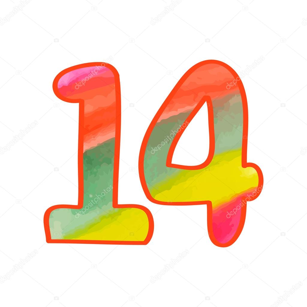 Number 14 Clipart at GetDrawings | Free download