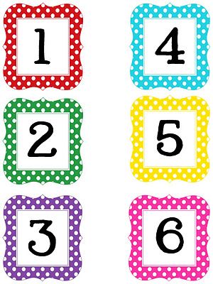 300x400 Number Clipart Colored