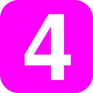 300x300 Purple Clipart Number 4