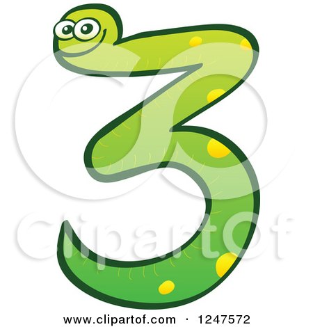 450x470 Clipart Of A Green Number 8 Snake