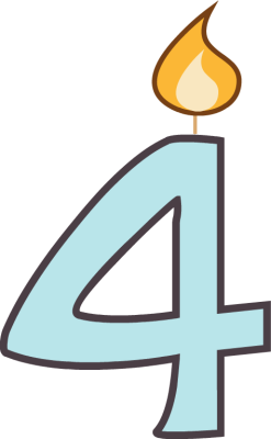 247x400 Number 4 Clipart Free