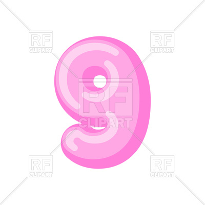 400x400 Pink Number 9