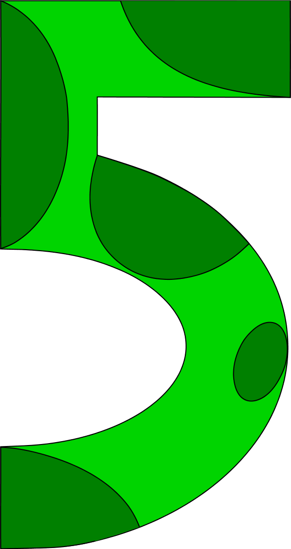 600x1130 Green Clipart Number 5