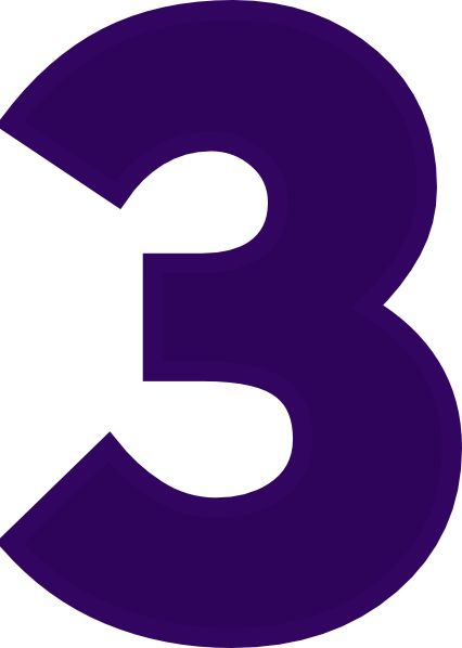 426x598 Number 3 Clip Art