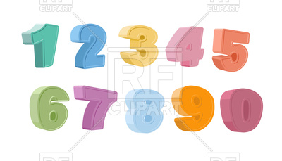 400x229 Illustration Of Colorful Numbers Royalty Free Vector Clip Art
