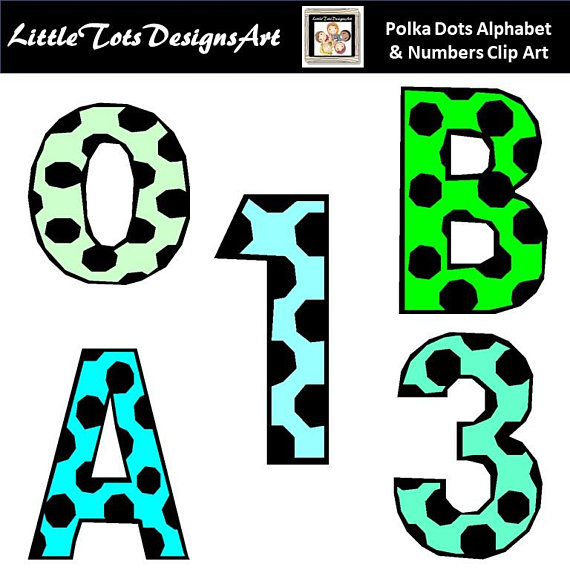 570x570 Letters Cliparts, Polka Dot Alphabet, Numbers Clipart, Abc Clipart