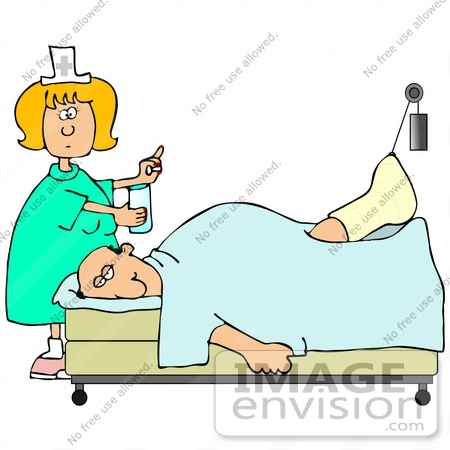 450x450 Person In Hospital Bed Clipart