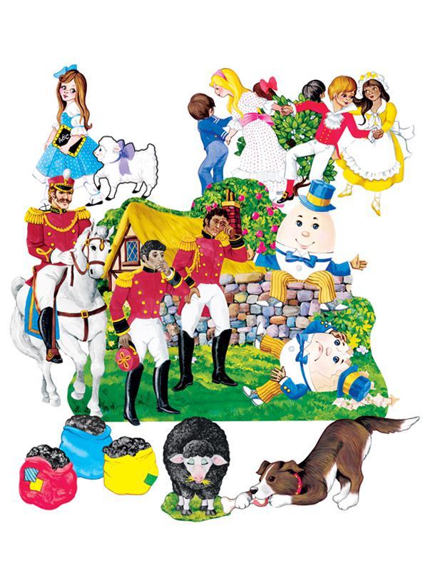 600x800 Flannelboards Set 4 Nursery Rhymes Pre Cut Lfv22004 Supplyme