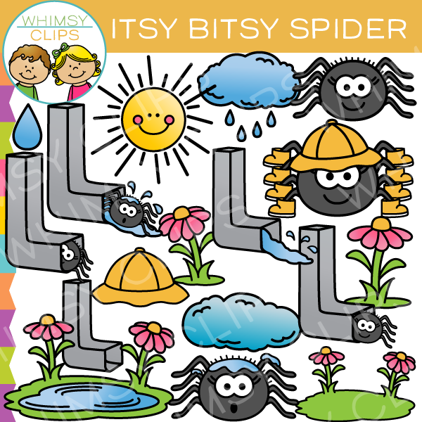 600x600 Itsy Bitsy Spider Nursery Rhyme Clip Art , Images Amp Illustrations