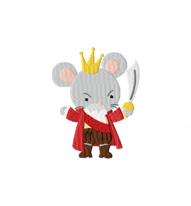 640x690 Mouse King Clip Art