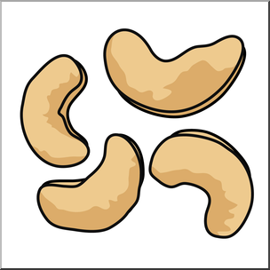 304x304 Clip Art Cashews Color I Abcteach