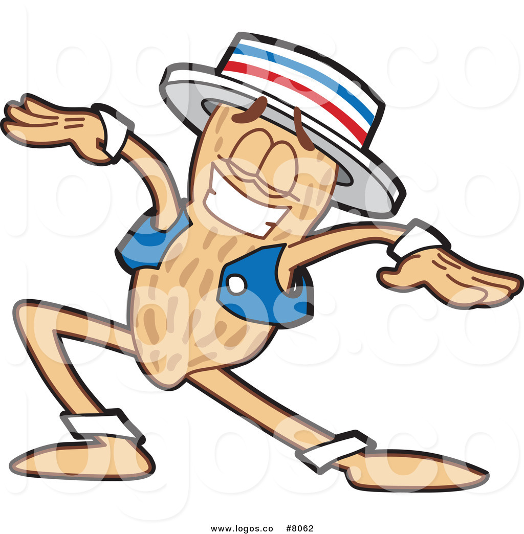 1024x1044 Royalty Free Clip Art Vector Logo Of A Dancing Peanut Mascot By