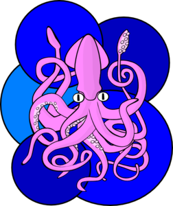 252x300 Giant Squid Clipart