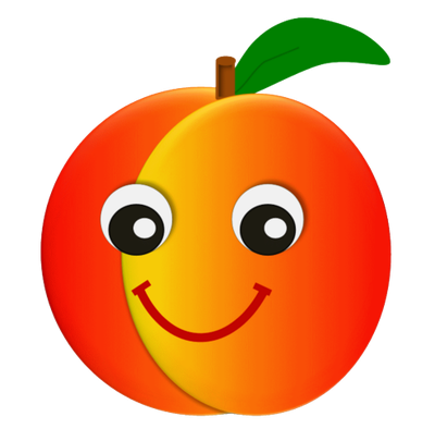 400x405 Cute Peach Clipart Clip Art Library