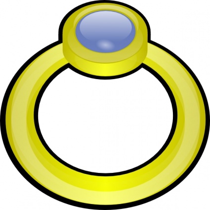 425x425 Free Download Of Golden Ring With Gem Clip Art Vector Graphic