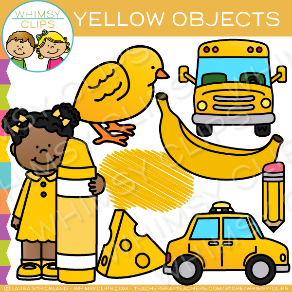 600x600 Yellow Color Objects Clip Art , Images Amp Illustrations Whimsy Clips