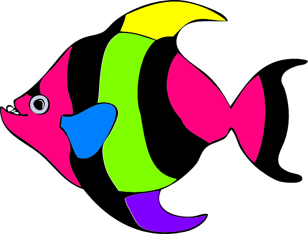 600x455 Tropical Fish Cartoons Group