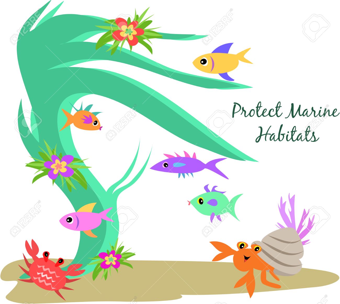 1300x1162 Crab Clipart Ocean Habitat