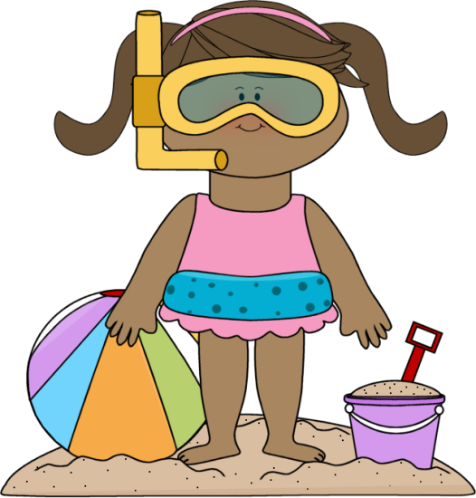 526x550 At The Beach Clipart