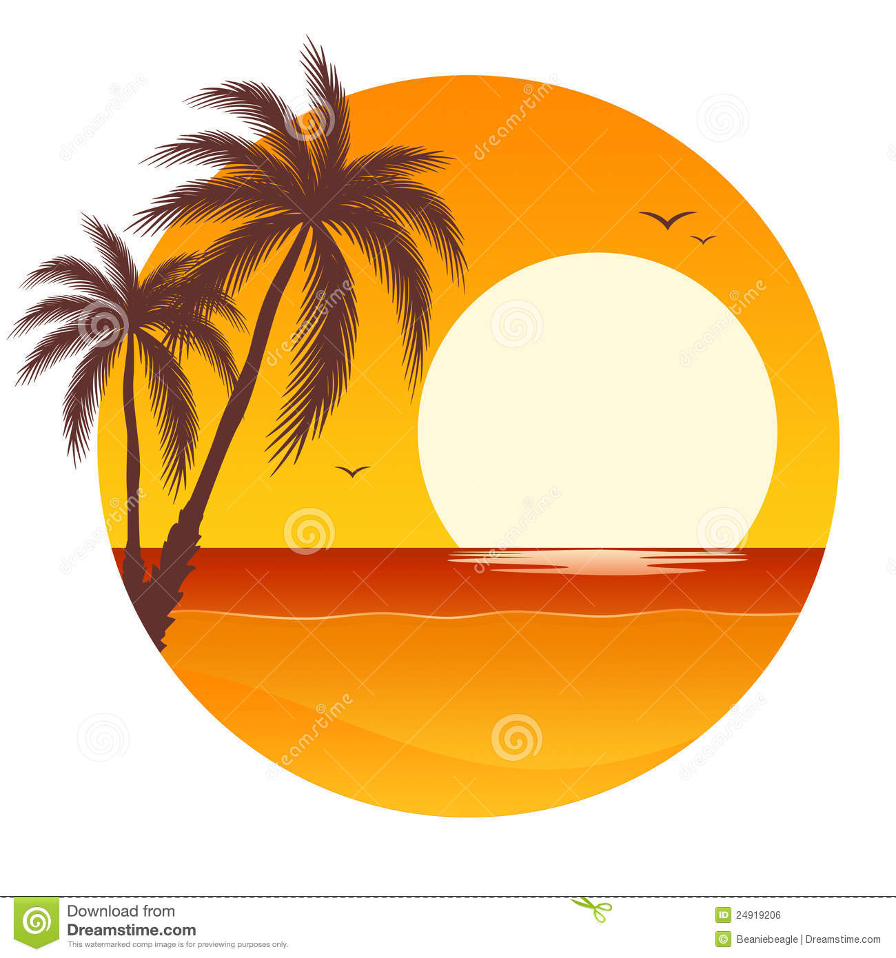 1300x1390 Ocean Sunset Clip Art Palm Clipart Panda
