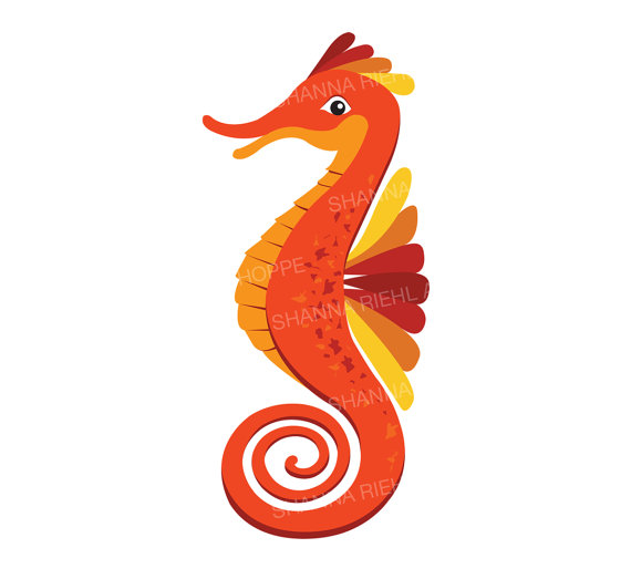 570x523 Seahorse Ocean Clipart Beach Theme Nautical Printables