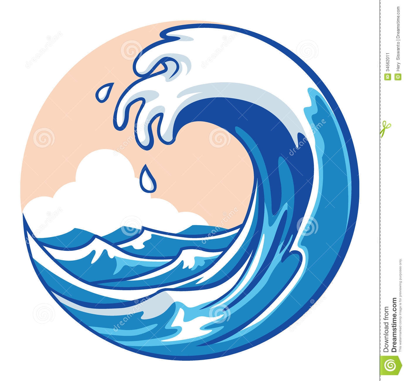 1385x1300 New Wave Clipart Design