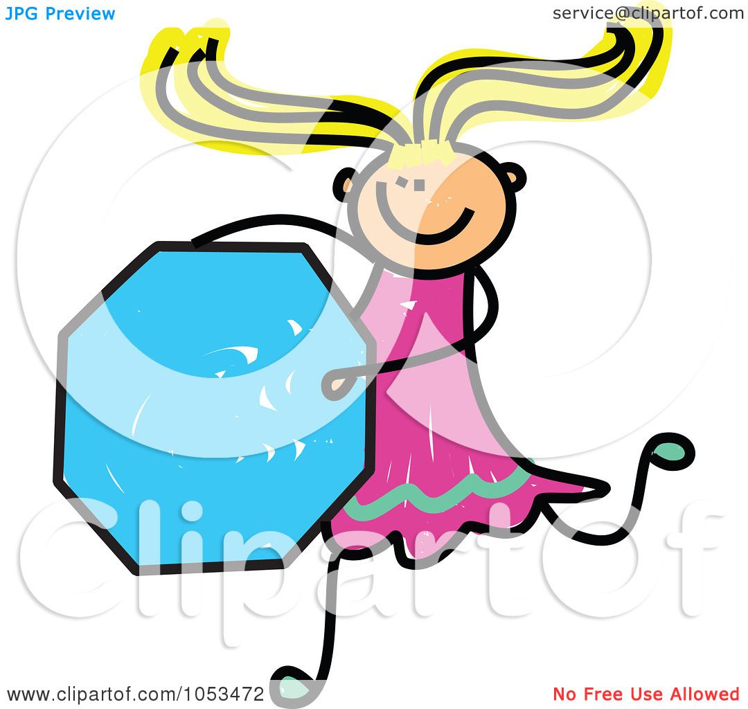 1080x1024 Royalty Free Vector Clip Art Illustration Of A Doodle Girl Holding