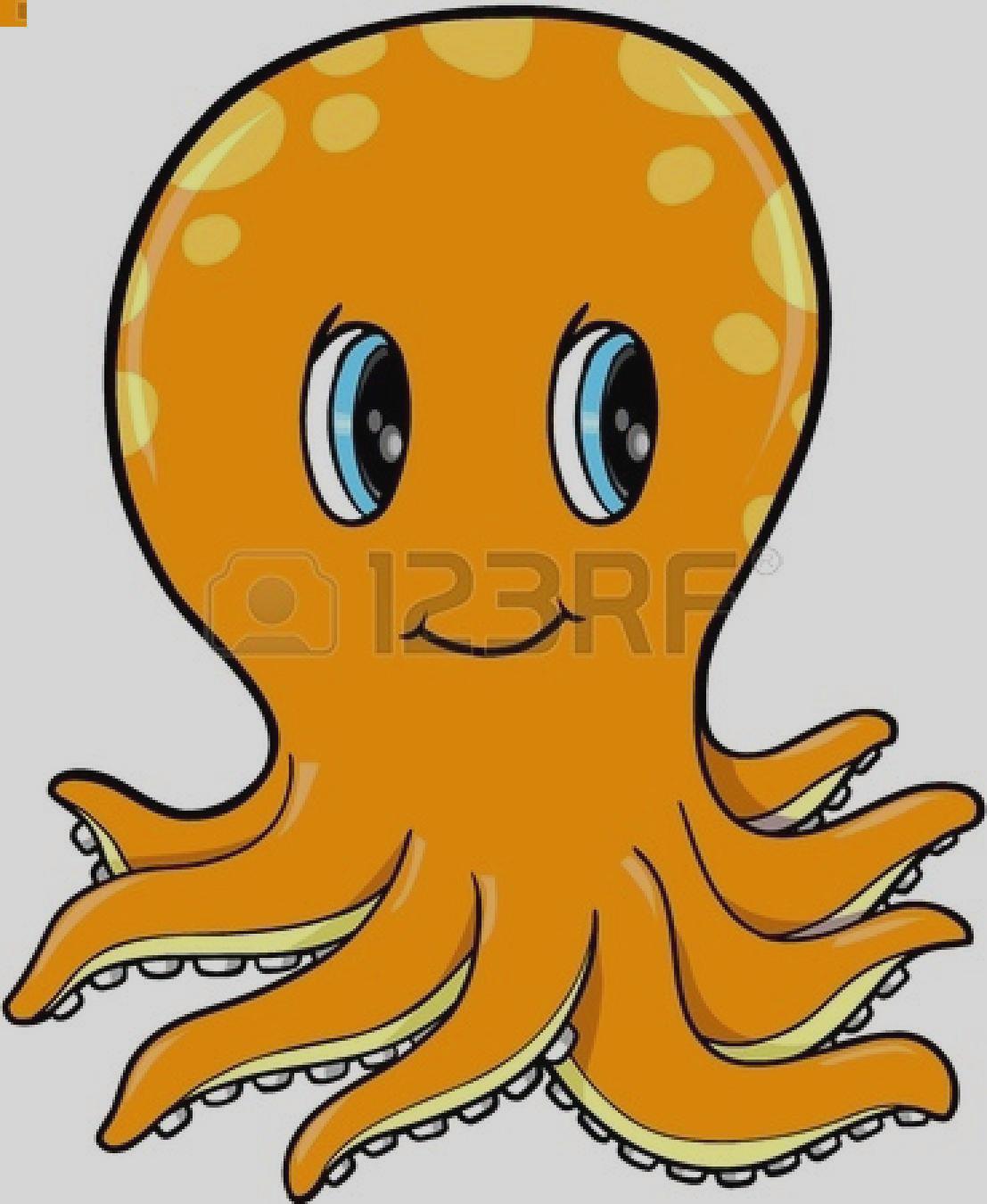 1107x1350 Orange Octopus Clipart