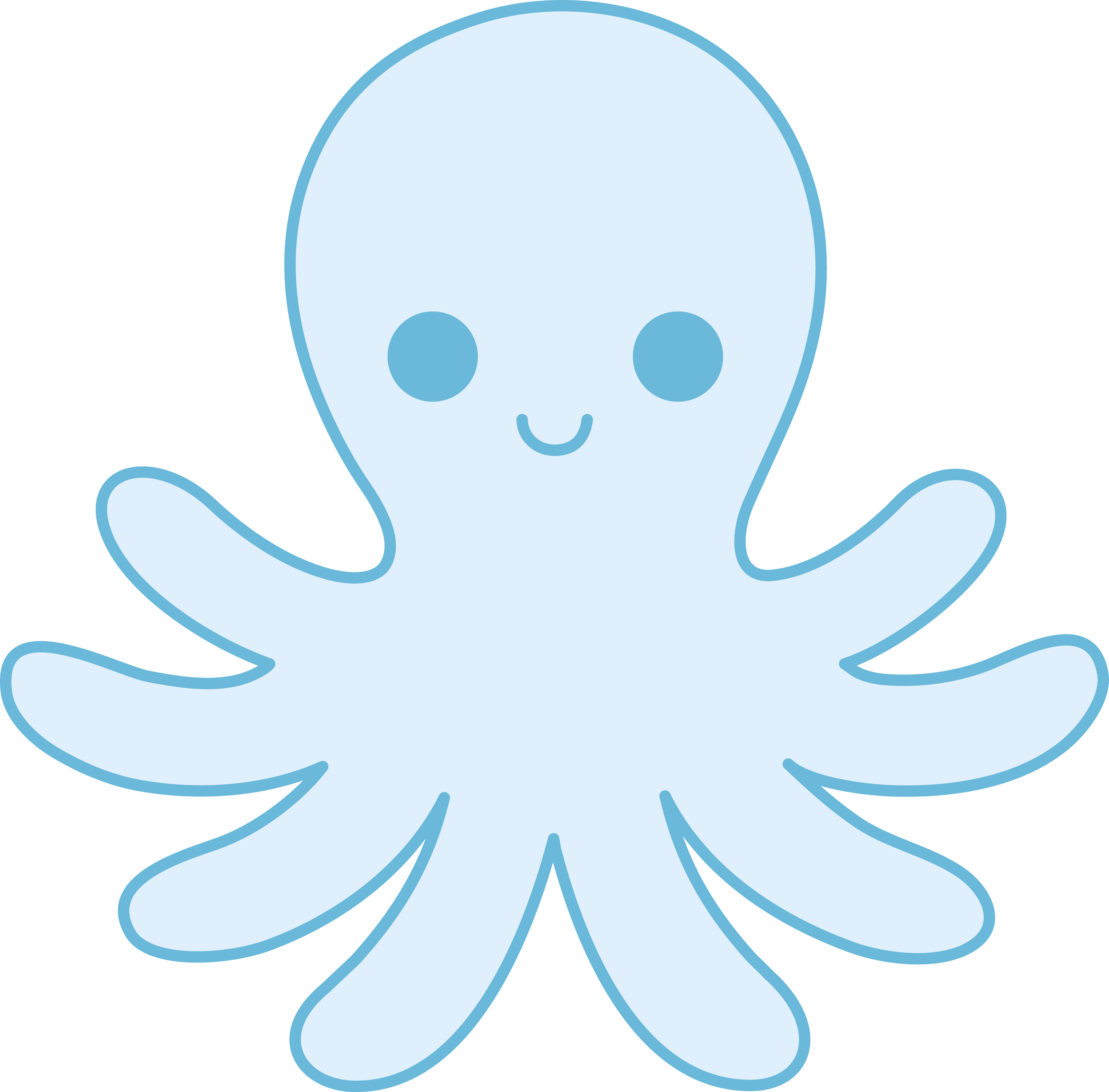 5258x5178 Cute Blue Octopus