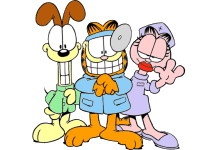 222x150 Cartoons Garfield Clip Art