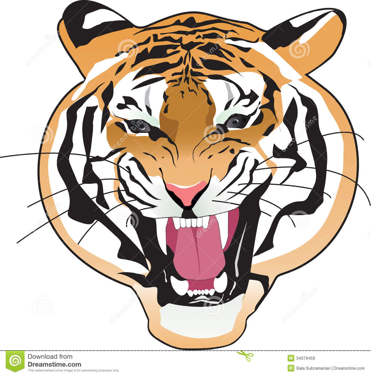1300x1316 Realistic Clipart Tiger