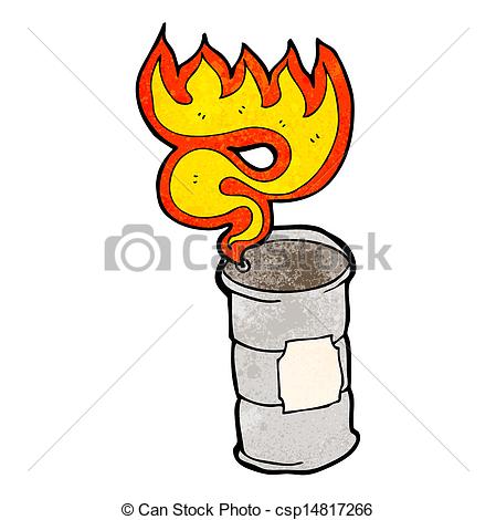 449x470 Flaming Oil Drum Cartoon Clip Art Vector