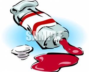 300x243 Oil Paint Spill Clipart