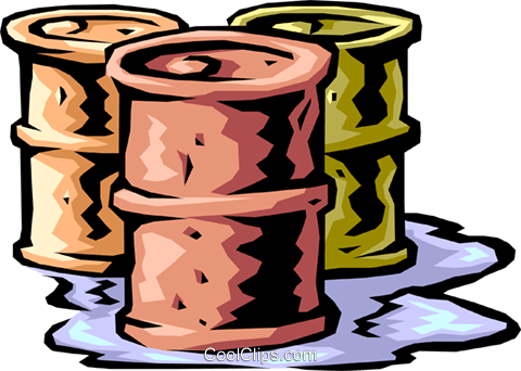 480x342 Oil Drums Leaking, Business Royalty Free Vector Clip Art