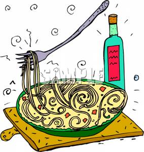 284x300 Clip Art Image Oil Next To A Plate Of Spaghetti